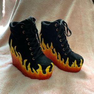 Hand Painted Platform Sneakers